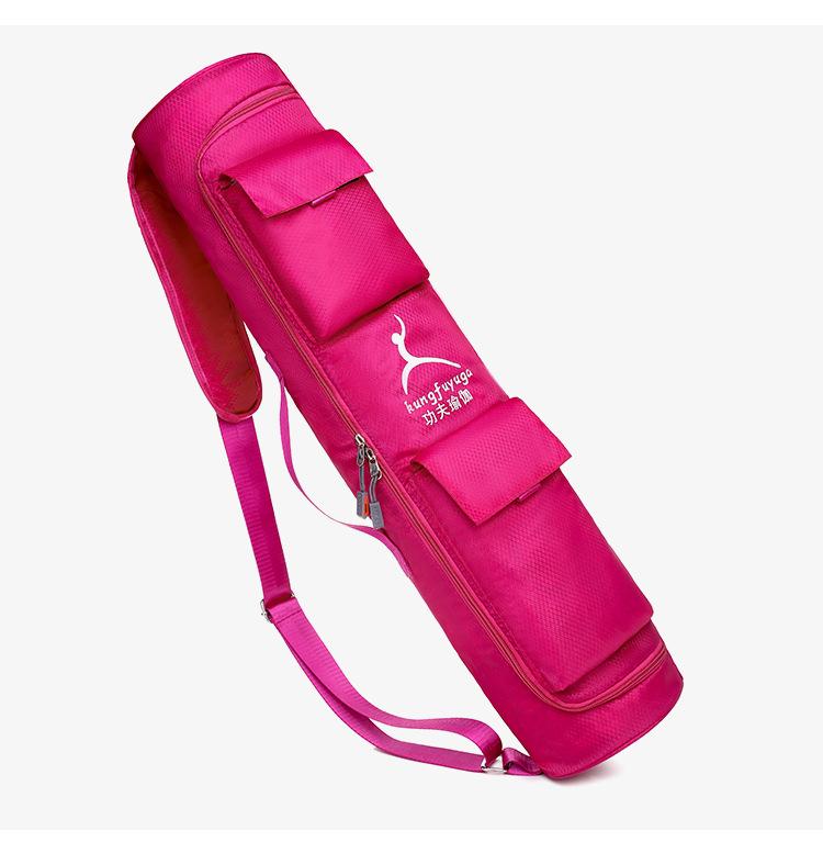 Сумка для коврика для йоги для мужчин, женщин, спортивная сумка для йоги с карманом для бутылки с водой и расширяемым нижним карманом для мокрых вещей, сумка для переноски коврика для йоги с полной молнией для занятий в парке тренировок