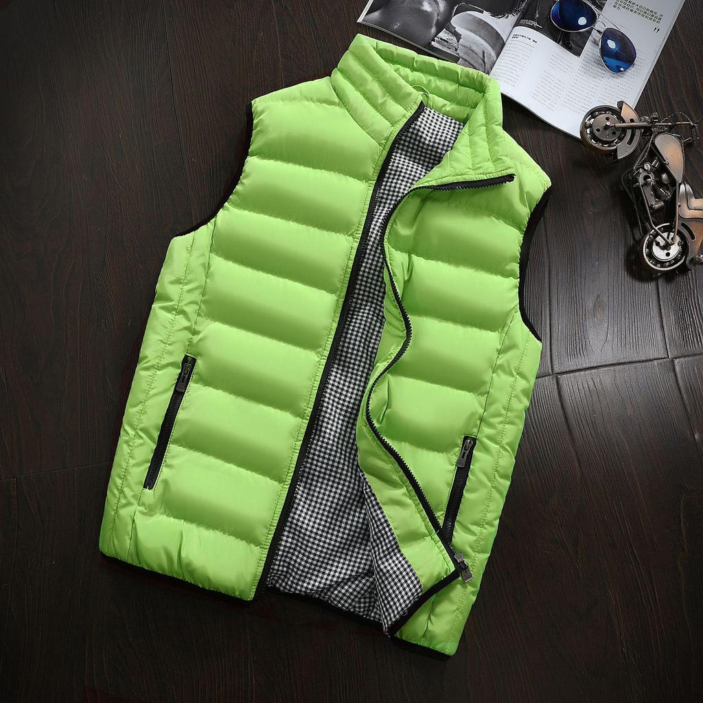 Men's Korean Style Autumn/Winter Warm Down Cotton Sleeveless Jacket
