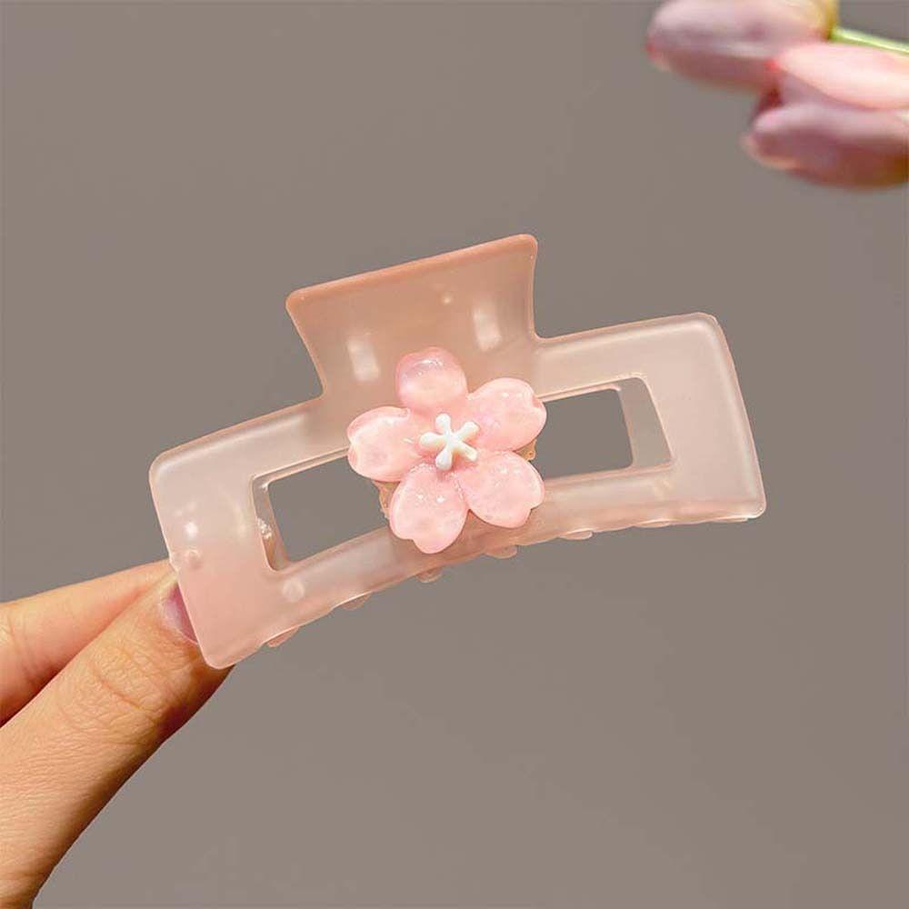 Hair Accessories Sakura Hairpin Cherry Blossom Flower Hair Claw Kawaii Flower Hair Clip Lady