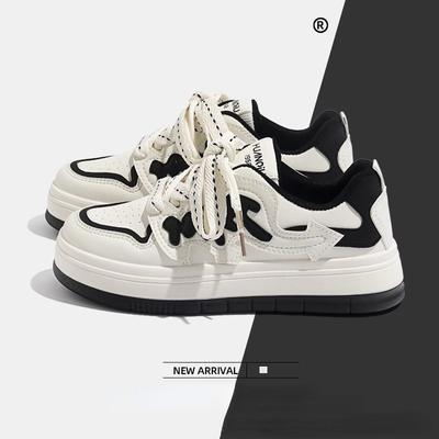 Женские туфли на плоской подошве, новые весенние универсальные женские повседневные туфли в корейском стиле, легкие студенческие повседневные туфли на толстой подошве