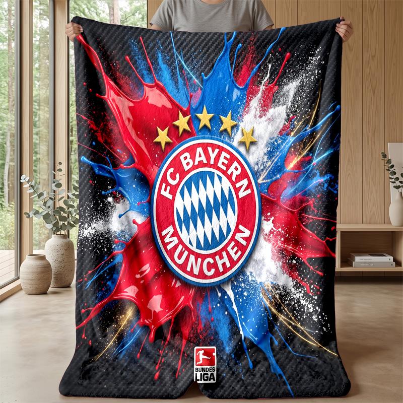Bayern Munich Theme blanket Soft Flannel Blanket Plush Throw Blanket Cozy Sofa Bed Blanket for Home Decor