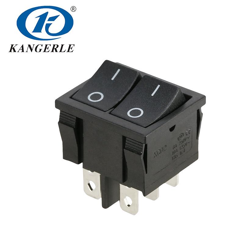 KCD2-11SN Eco-friendly Two-Position Double Rocker Switch - Plastic Material