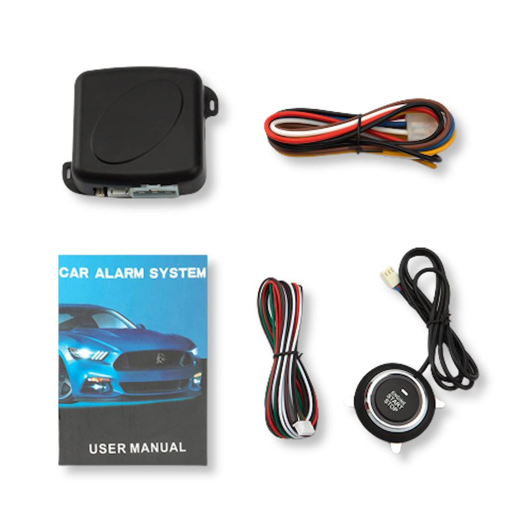 Lezalic Suzuki Push Start Retrofit Smart Key Engine Start Starter Kit Anti-Theft Ultra Thin Entry Handle Wire (Black)