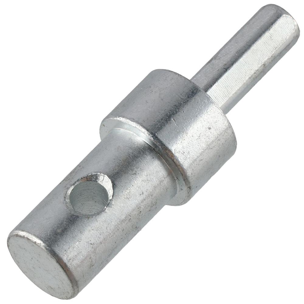Silver Ice Drill Bit Adapter Stainless Steel Hexagonal Shank Adapter Worker