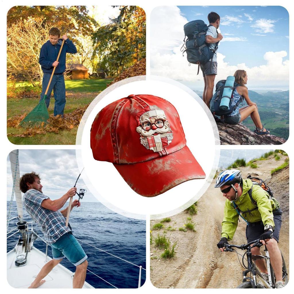 Christmas Baseball Hat Merry Print Adjustable Caps Novelty Holiday Headwear for Men Women Unisex Casual Fashion Sports Gift