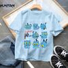 Summer Fashion Movie Kpop Demon Hunters T Shirt Kids Cartoon Anime Clothes Round Neck Basic Boys Tops Casual