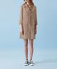 VOYONN Linen Long Jacket Mini Dress Check 021A