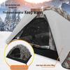 Зимняя ветрозащитная двухслойная утепленная палатка для подледной рыбалки на 3-4 человека