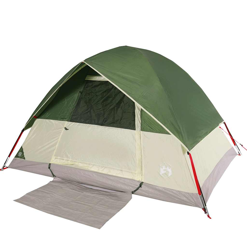 Dome Camping Tent for 2 Persons Green Waterproof