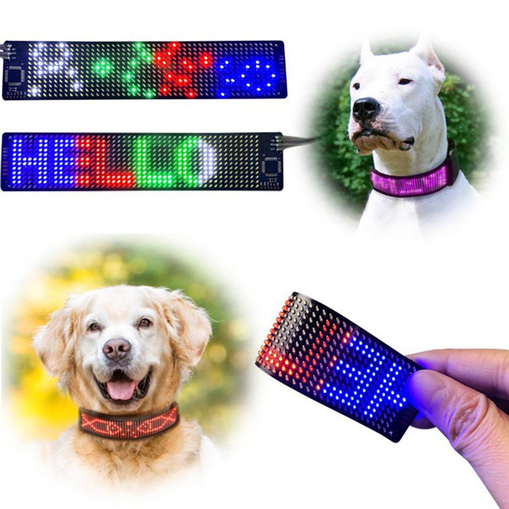 Светодиодная вывеска Гибкая бегущая строка 8 действий отображения RGB Многоцветный текст Приложение