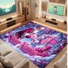 Christmas Theme Soft Crystal Velvet Rug Custom Name & Text Print Non Slip Floor Rug for Bedroom Living Room