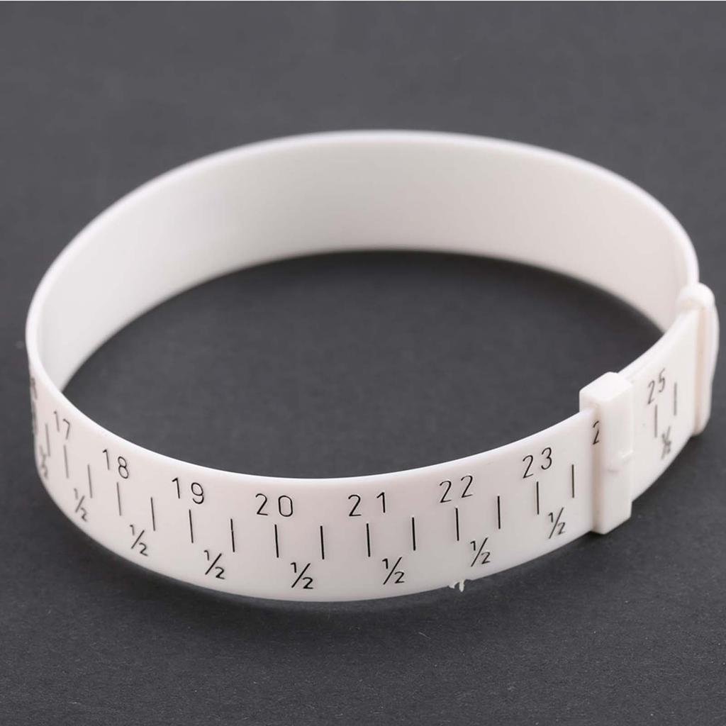 Plastic Bracelet Bangle Gauge Sizer Jewelry Measure Wrist Size Tool 15-25cm