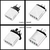 New Multi-Port Travel Charger 4 USB 5V/2.4A, Fast Charging with AU/EU/UK/US Plugs