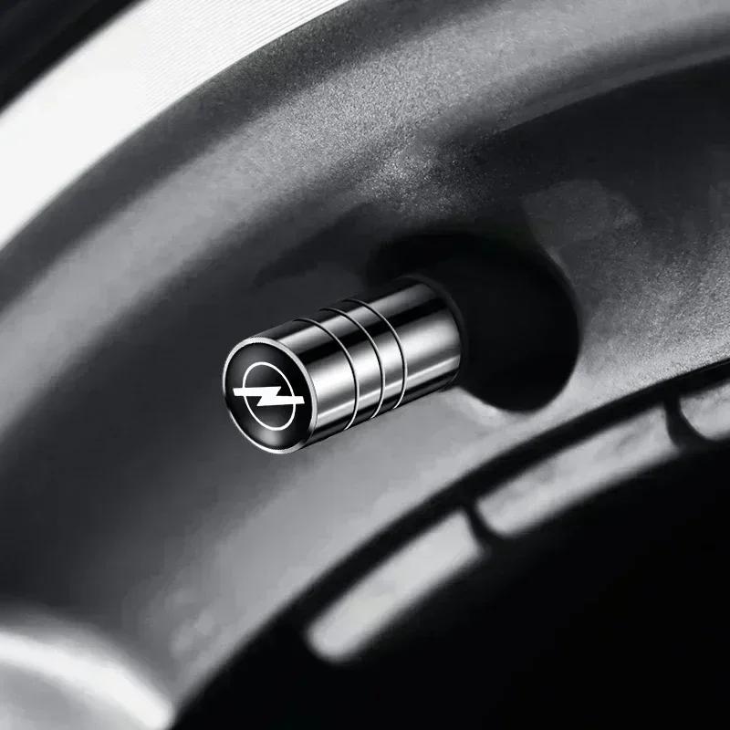 4Pcs Aluminum Round Car Wheel Tire Valve Caps For Opel Meriva Corsa Astra Vivaro Signum Insignia Mokka Adam Combo Junior