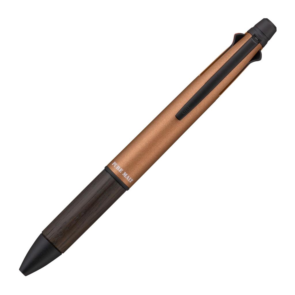Mitsubishi Pencil Многофункциональная ручка Pure Malt Jetstream Inside Amber MSXE520050520, 4&1, 0,5 мм, Оранжевый,