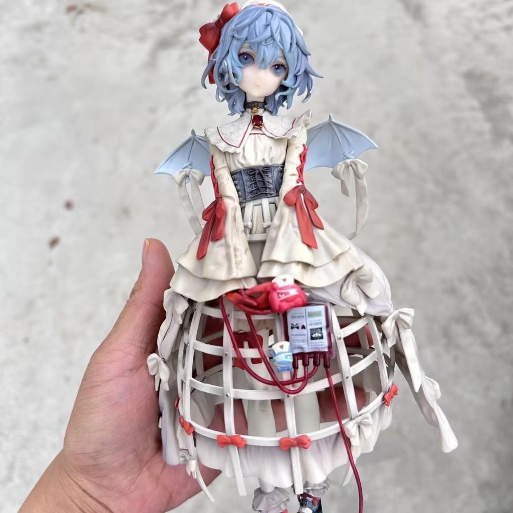 25 см Аниме Румия Алая Фигурка Проект Touhou Фигурки Воплощение Алой Дьяволицы Модель ПВХ Статуя Коллекционные Игрушки Подарки