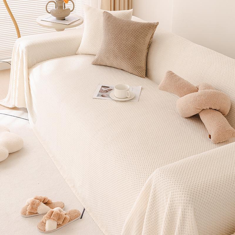 Universal Sofa Towel High Sense Autumn and Winter Sofa Blanket Plush Dustproof Sofa Cover Cloth
