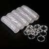 10pcs/lot Plastic Coin Holder Coin Protection Box Transparent Acrylic Small Circular Box
