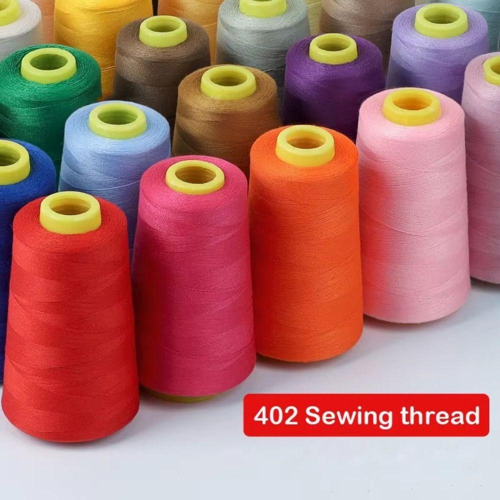 Solid Color 402 Sewing Thread Cones Spool Sewing Thread New Polyester Thread Household