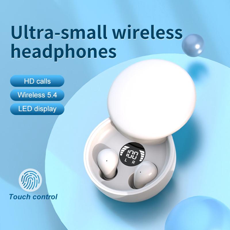 Беспроводные наушники TWS Sk26 Bluetooth 5.4, внутриканальные, невидимые, для сна, с микрофоном, с шумоподавлением, наушники Hi-Fi для музыки