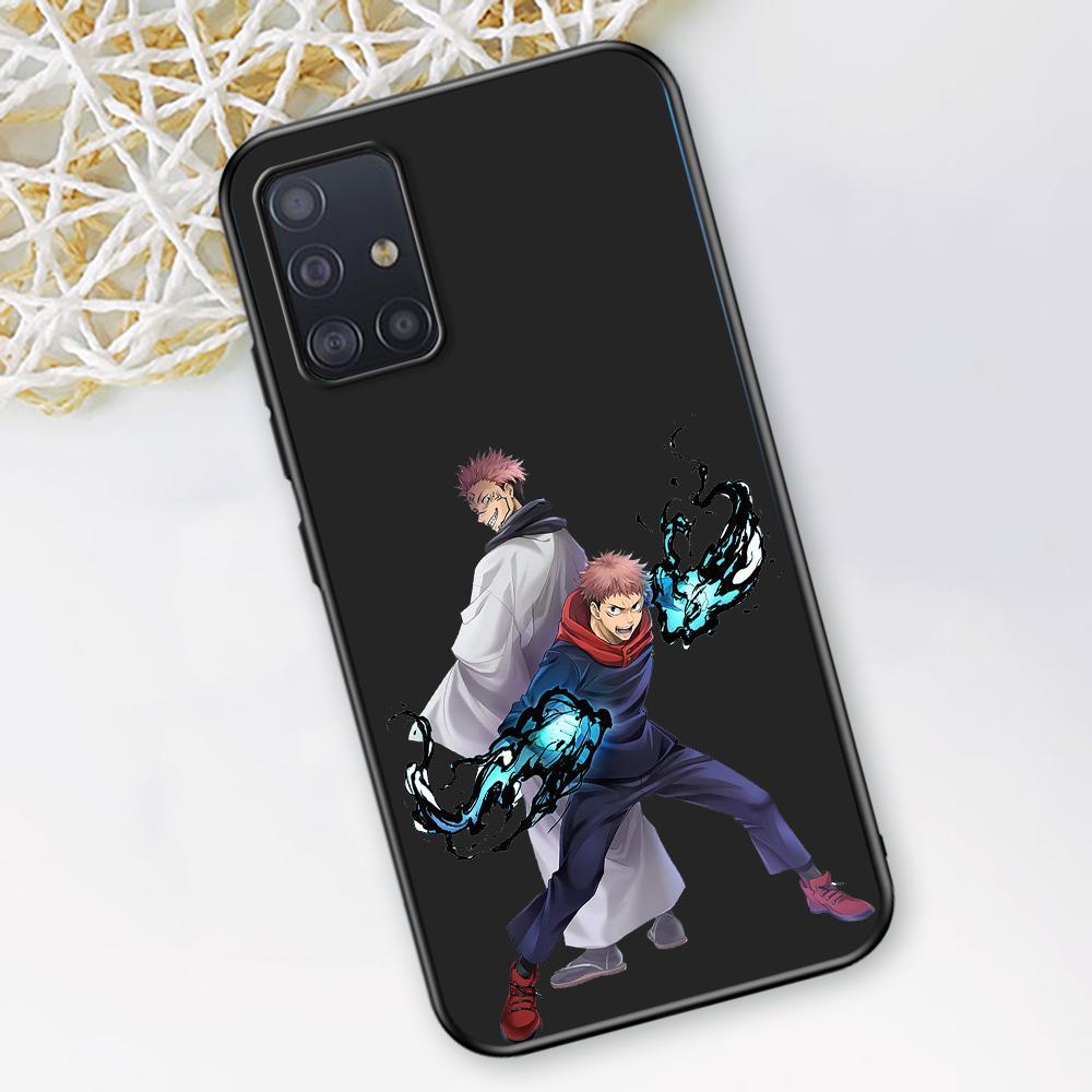 Чехол для телефона с изображением аниме Jujutsu Kaisen для Samsung Galaxy A12 A52 A51 A32 A21s A71 A02s A22 A31 A72 A41 A02 A42 A01 A03, черный чехол из ТПУ