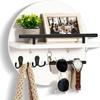 Настенный органайзер для ключей Круглая декоративная полка для прихожей, гостиной Многофункциональная стойка для хранения