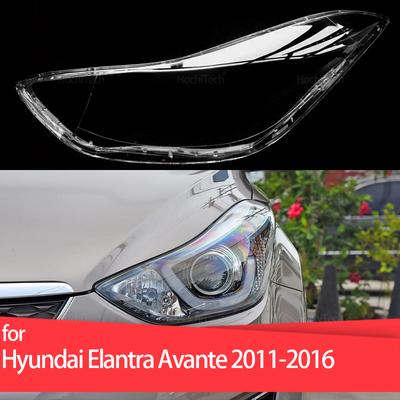 Накладка на фары для Hyundai Elantra Avante 2011-2016 Прозрачный корпус Стекло фары Передняя фара Колпак фары