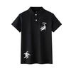 Li Ning Astronaut Daily Versatile Fashion Trendy Print Solid Color Breathable Casual Short Sleeve Polo Shirt Unisex Polo Shirts APLT137-1(TEAM702-A15)