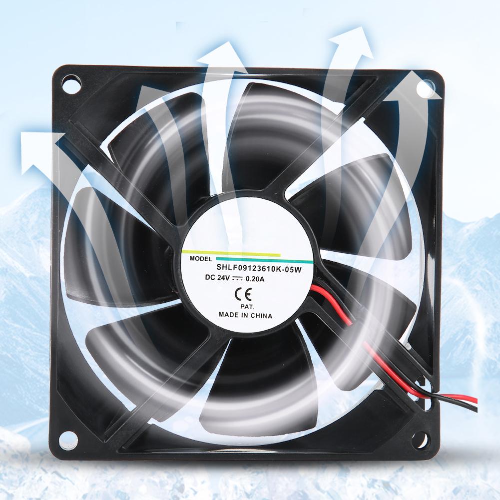 Fan 24V 0.20A 9cm Double Balls Cooling Fan for Frequency Converter Electric Welding Machine