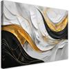 Canvas Print, Waves Abstraction Glamour