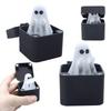 Ghost In Box Prank Gift Pop-Up Middle Finger Ghost 3D Printed Flip-off Ghost Ornament Gag Gift for Adults Halloween Office Joke Big Brother Friend