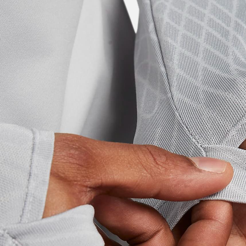 Nike Liverpool FC Strike Color Block Letter Print Long Sleeve Football Shirt Men Tops Wolf-Grey DX3106-013