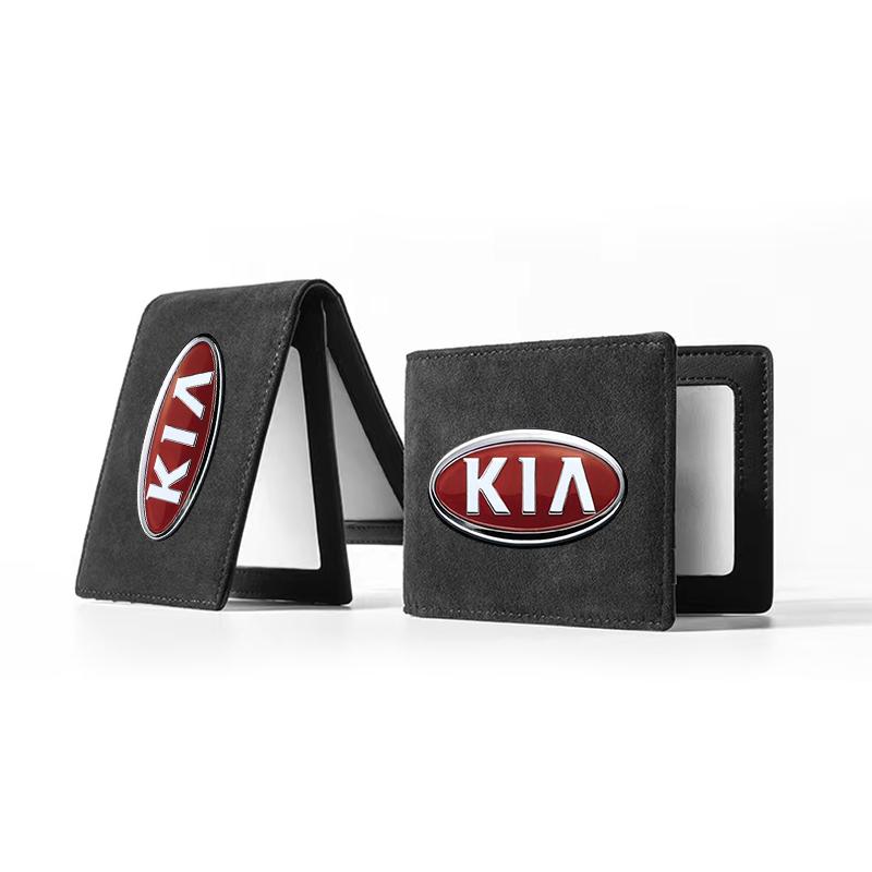 Leather Credit Card Case Car Driving Documents Protective Case For Kia Rio Ceed Sportage Cerato Soul Sorento K2 K5 K6 K7 K8 Flip