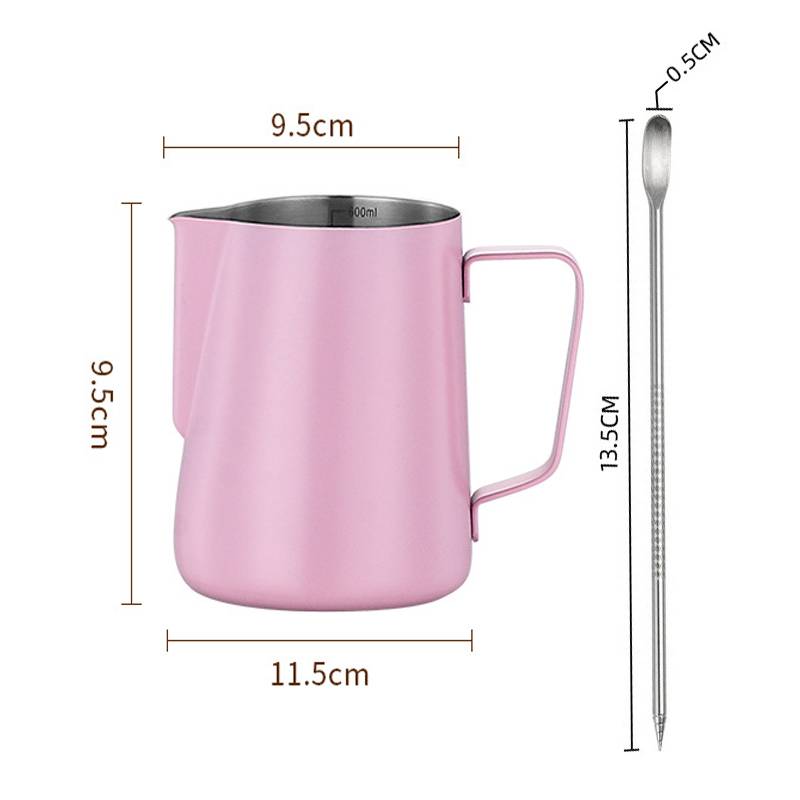 350/600ml Coffee Milk Frothing Pitcher Stainless Steel Jug Latte Art Milk Frother Pitcher Espresso Steaming Coffee Accessories