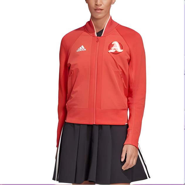 Adidas Jackets Women's Red Baseball Collar Moderate Other FI9213