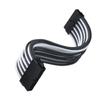 Silver Stone PSU Universal Extension Sleeve Modular Cable 24Pin ATX SST-PP07E-MBBW (Black + White)