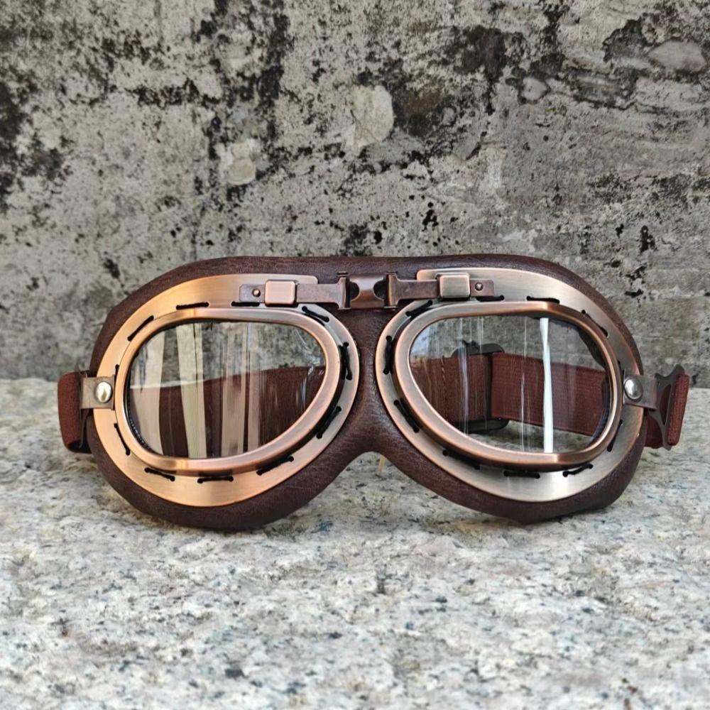 Windproof Retro Pilot Goggles UV Protection Off-Road Eyewear Motorcycle Goggles Motorcycle Riding