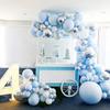 Guirlande de Ballon - Non spécifié - 120 pcs - Bleu Blanc Argenté - Décoration Fête - Anniversaire Noël