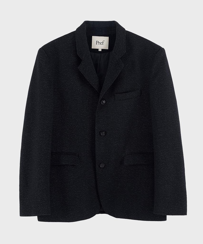 Pref Black Tweed Sports Coat
