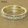 Классическое кольцо Lindon для женщин с цирконом круглой формы, подарок на свадьбу, размер 6-10