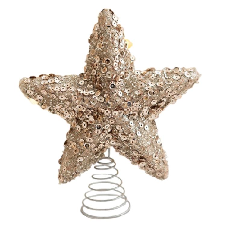 Christmas Tree Star Decors Festival Star Tree Decoration for Christmas Tree Elegant Tabletop Ornament