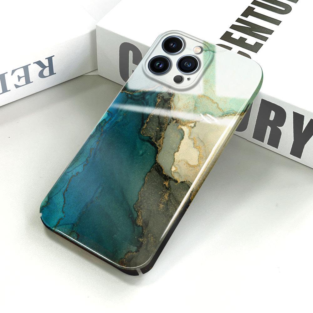 Модный стильный чехол для телефона Feilin с мраморным узором для iPhone 14 13 Mini 12 Pro Max 7 8 SE XR, противоударный ультратонкий твердый чехол