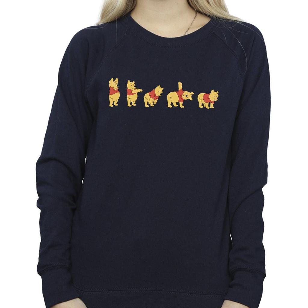 Disney Womens/Ladies Winnie The Pooh Stretching Sweatshirt