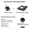 For Car Truck Boat  ABS GPS Speedometer Gauge Meter wholesale Black 10hz GPS Speed Sender Speedometer Sensor Adapter