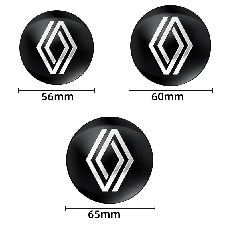 2026 Hot For Renault Hub Caps 56mm 60mm 65mm Car Wheel Hub Center Cover Logo Sticker For Renault Clio 4 Megane 2 3 Captur Trafic