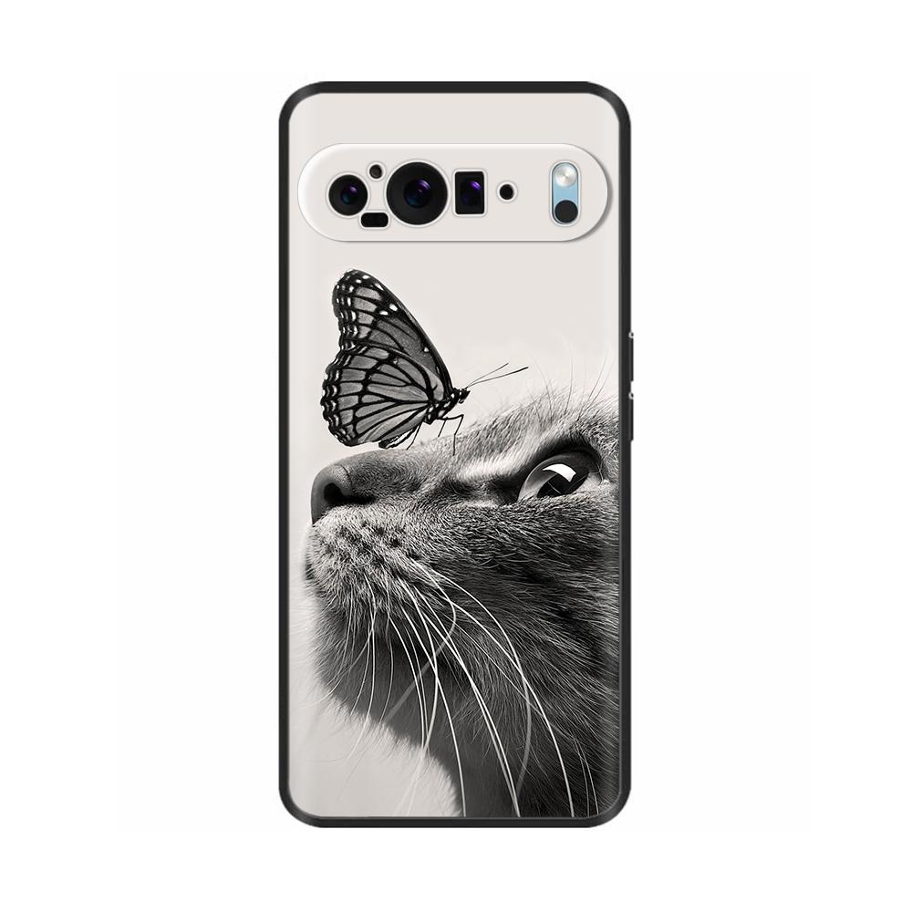 Чехол для телефона Google Pixel 9 / Pixel 9 Pro XL Милые цветы Расписанные Силиконовые задние крышки для Google Pixel 9 Pro XL Fundas Shell
