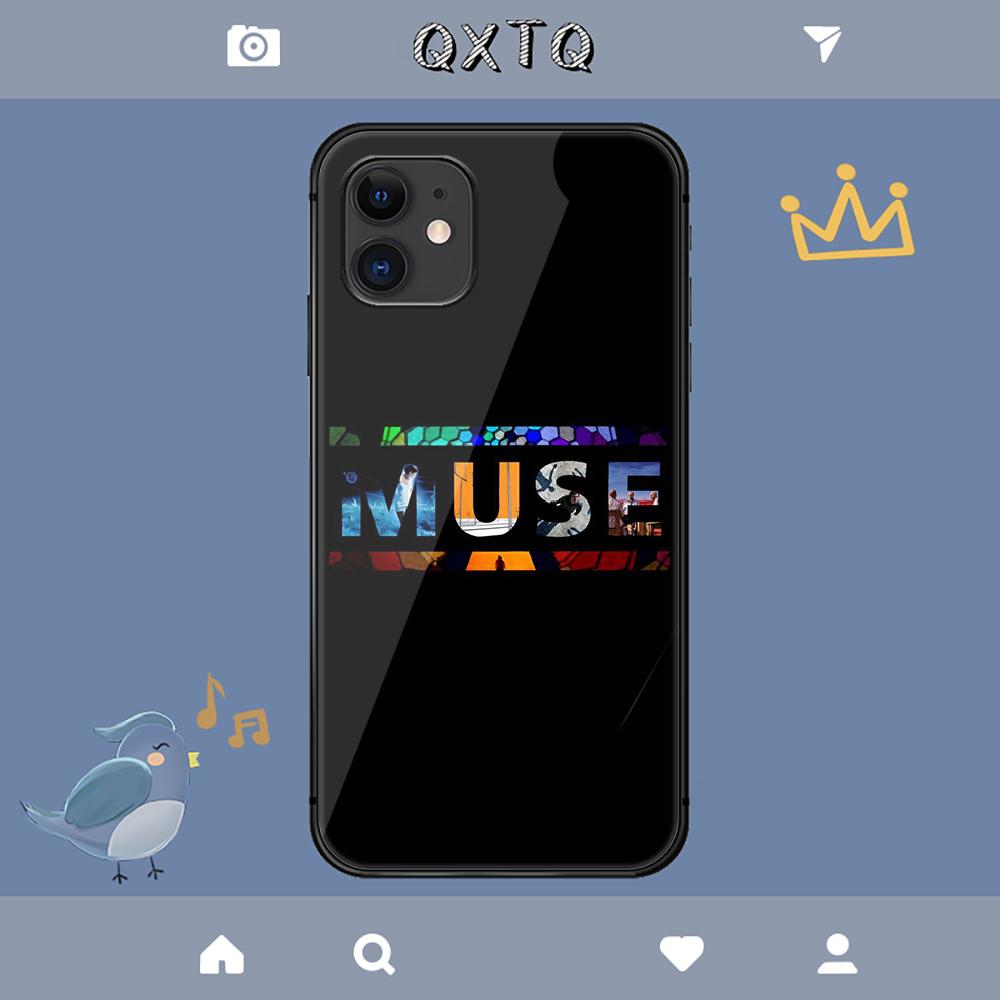 Музыкальный чехол Muse Rock Band для iPhone Samsung Galaxy Redmi Note S 17 16 15 14 13 20 24 25 54 Pro Max Ultra Fe Чехол из закаленного стекла