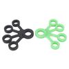 2 шт. Силиконовый эспандер для пальцев Портативные эластичные эспандеры для рук Усилитель 11 фунтов (Темно-зеленый Черный)