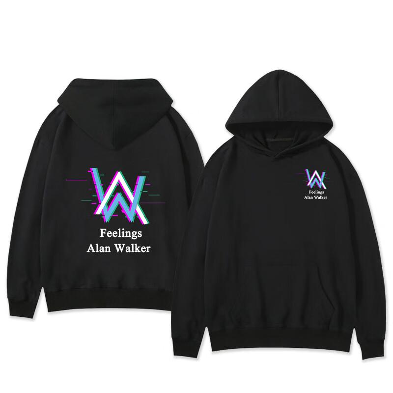 2025VINEY Худи Alan Walker DJ - Электронная музыка Alan Walker - Толстовка с капюшоном в клетку с потертостями для мужчин - Alan Walker