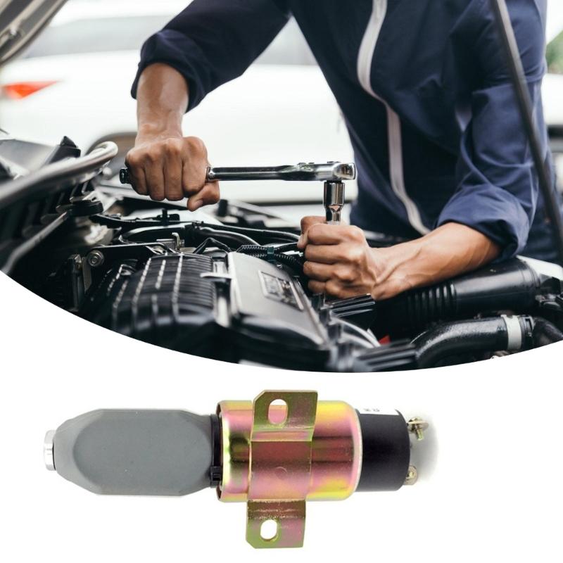 Stop Valves Engine Shutdown Solenoid for Heavy Equipment Offer Reliable Engine Protection and Easy Installation 3864274